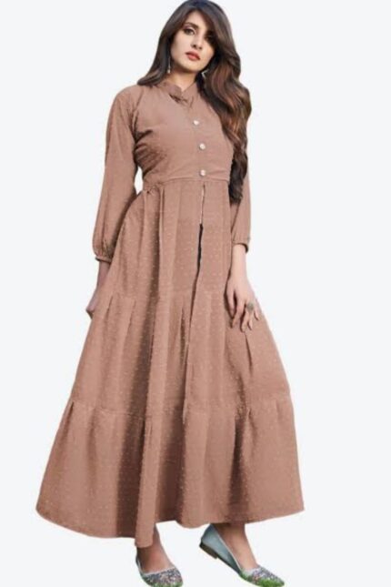 BROWN COLOUR DESIGNER KURTI