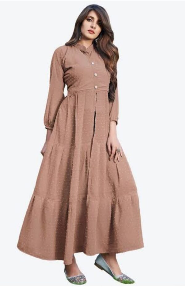 BROWN COLOUR DESIGNER KURTI