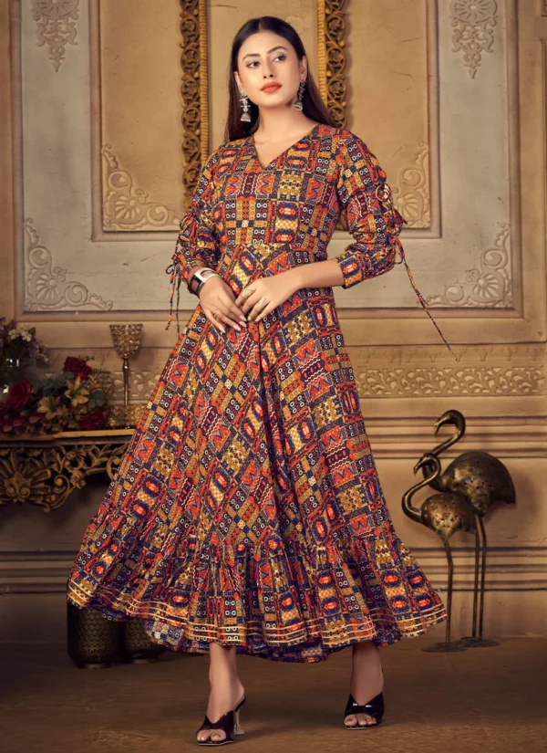CASUAL KURTI RAYON MULTI COLOUR DIGITAL PRINT KURTIS